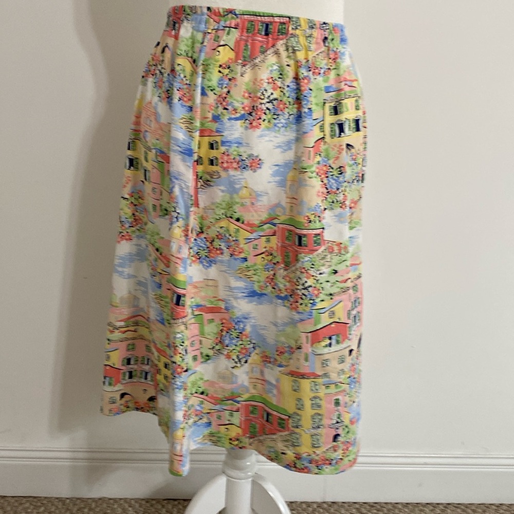 NWOT Koret Skirt with Travel Scenes